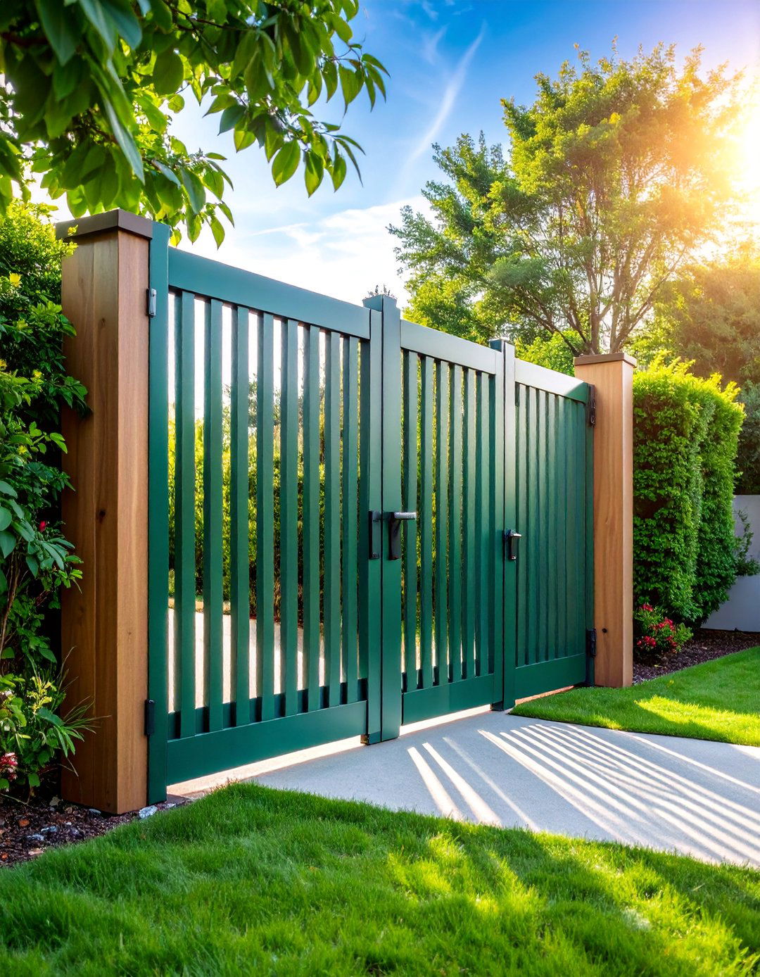 Folding Garden Gate for Flexible Access - 25 garden gate ideas