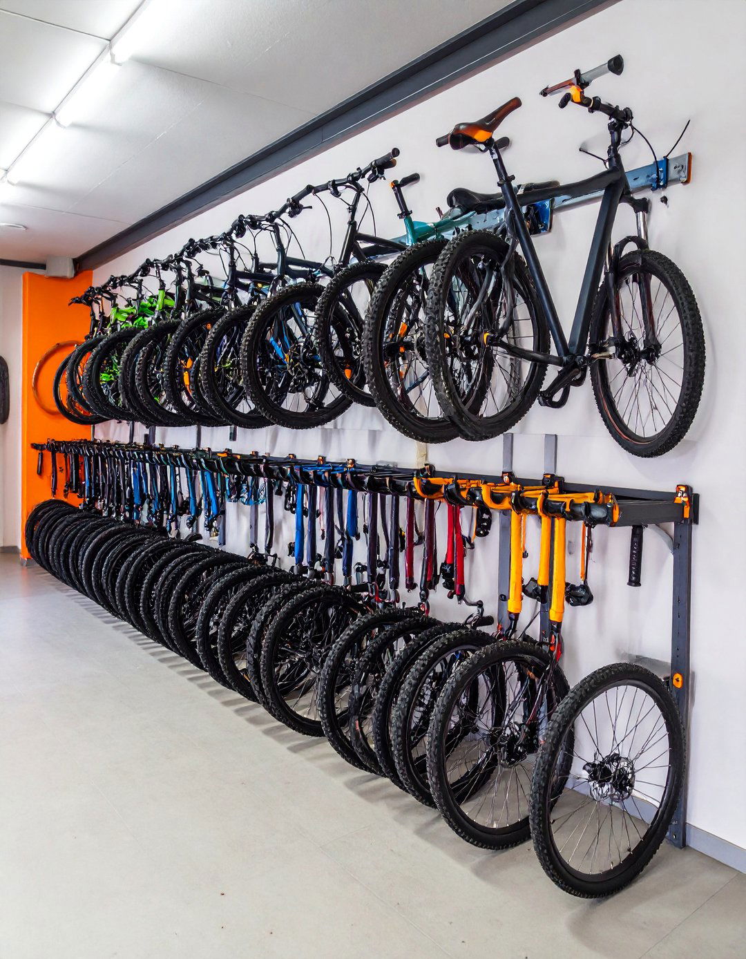 Folding Wall Mounted Bike Rack - 25 Garage Bike Storage Ideas