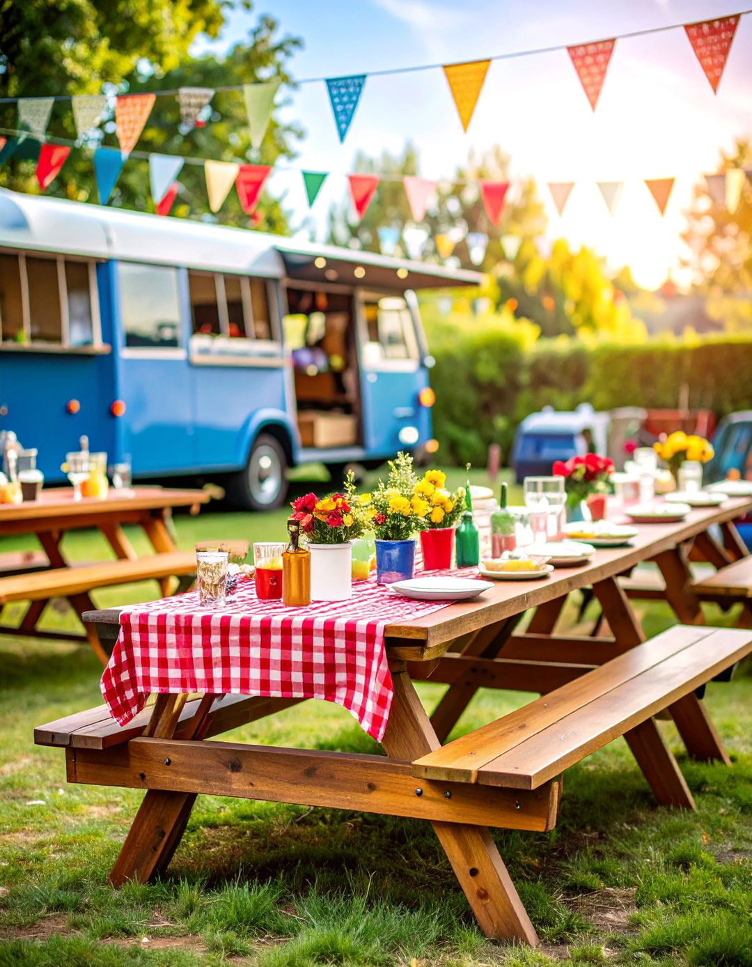 Food Truck Festival Wedding with Casual Dining - 25 Backyard Wedding Ideas