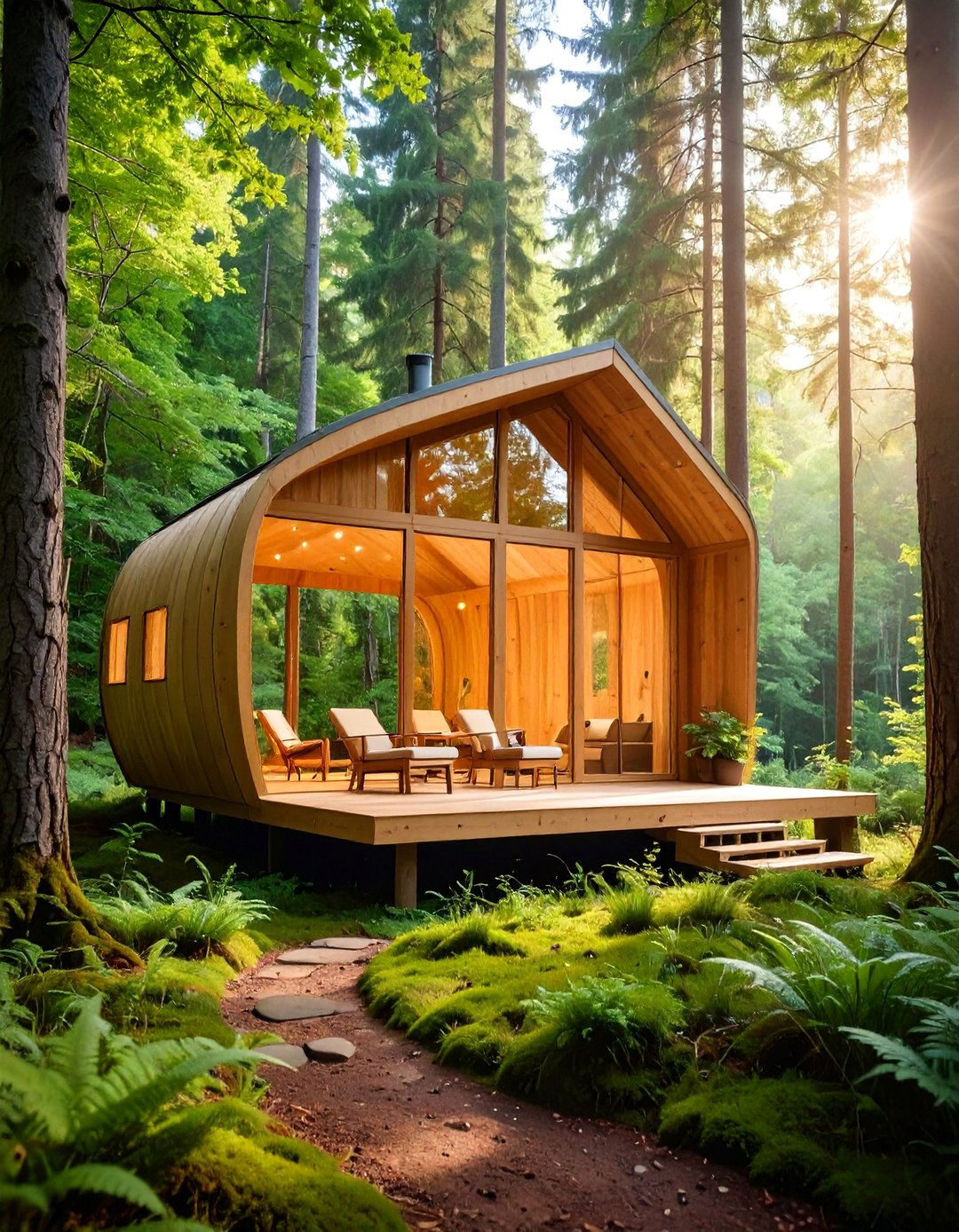 Forest Clearing Sauna with Natural Ventilation - 25 Outdoor Sauna Ideas