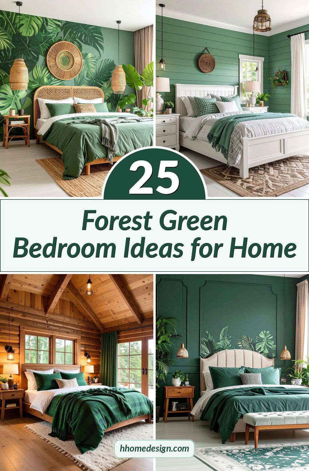 25 Forest Green Bedroom Ideas for Home