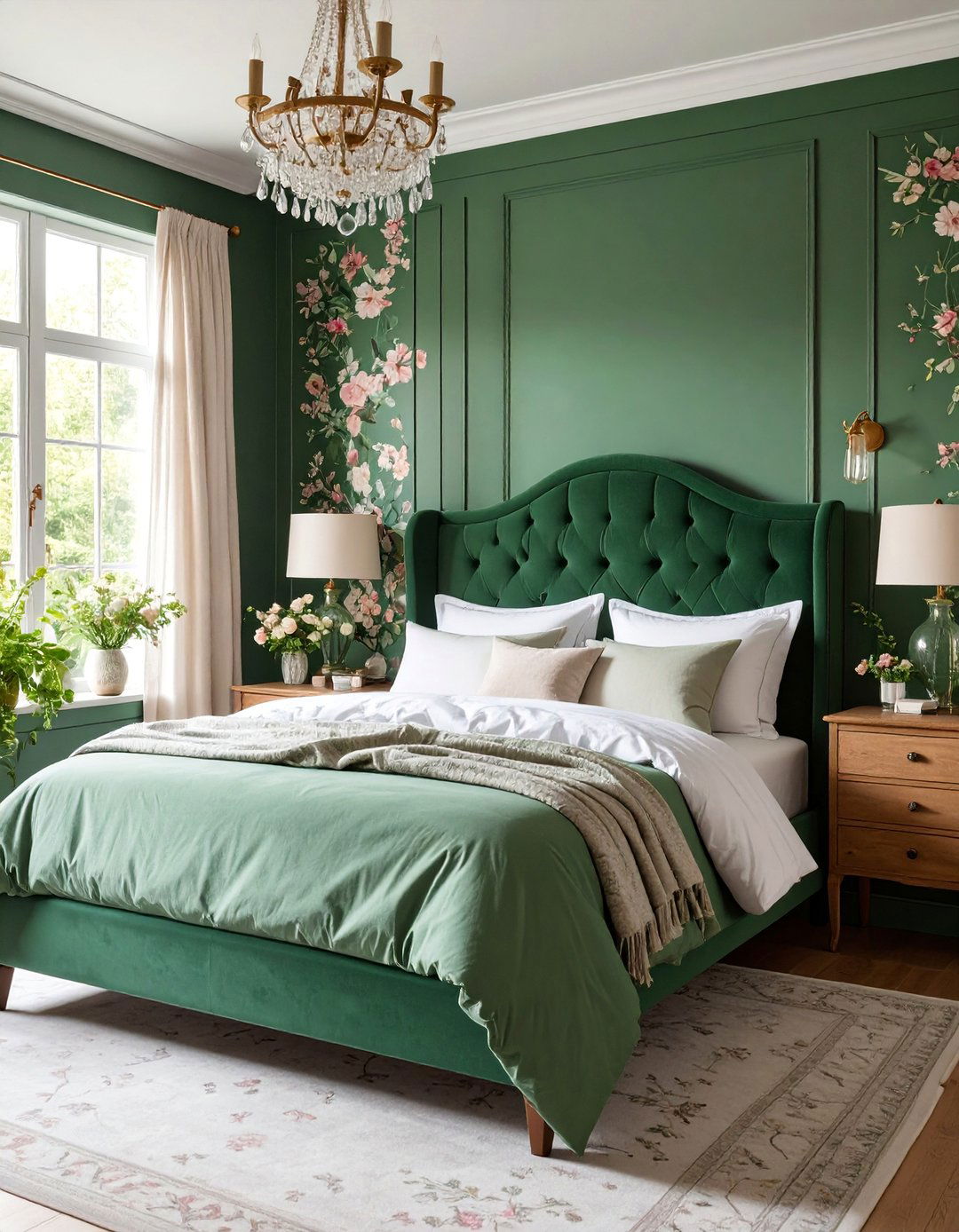 Forest Green Cottage Garden Bedroom - 25 Forest Green Bedroom Ideas