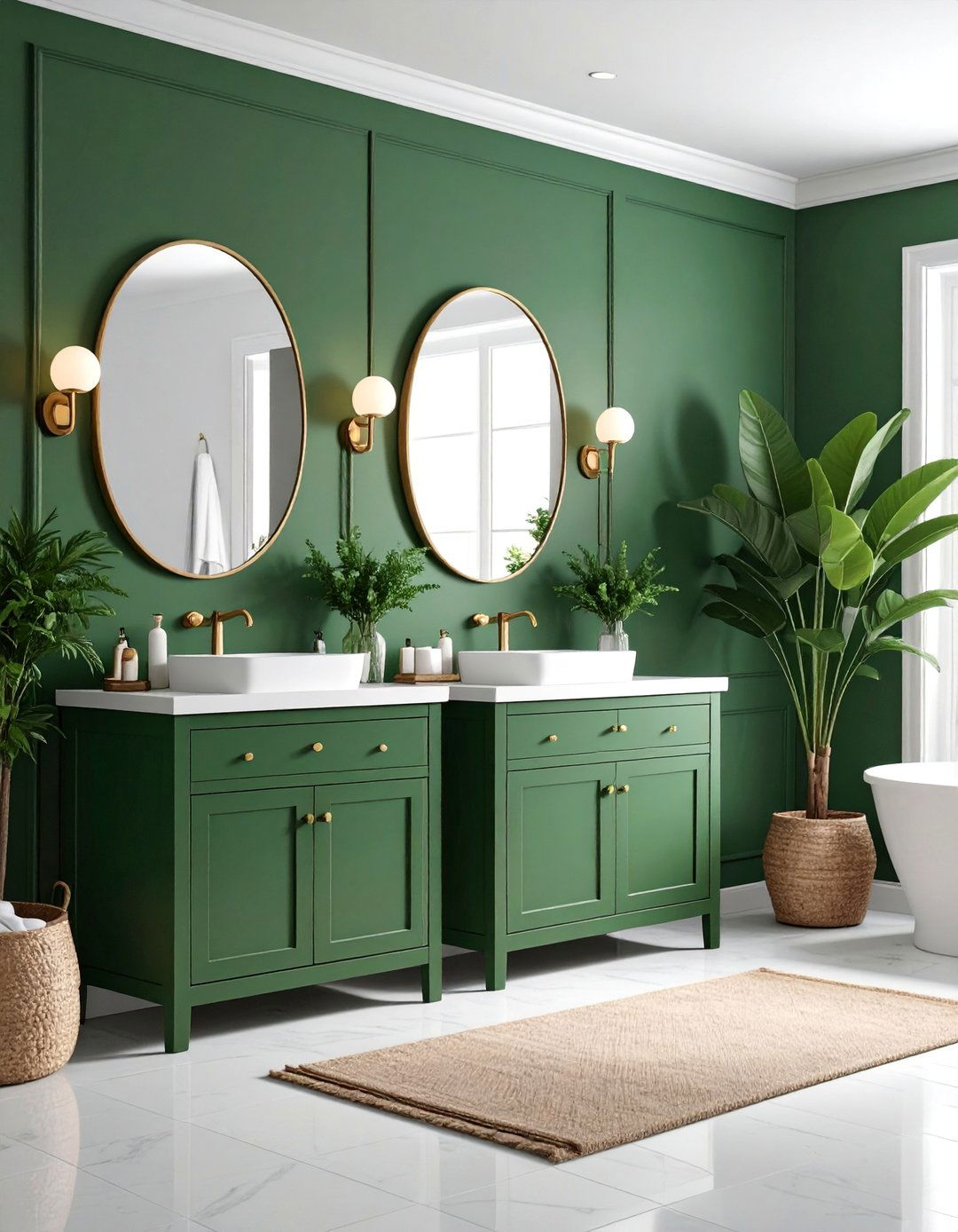 Forest Green Guest Bathroom Welcome - 25 Forest Green Bathroom Ideas