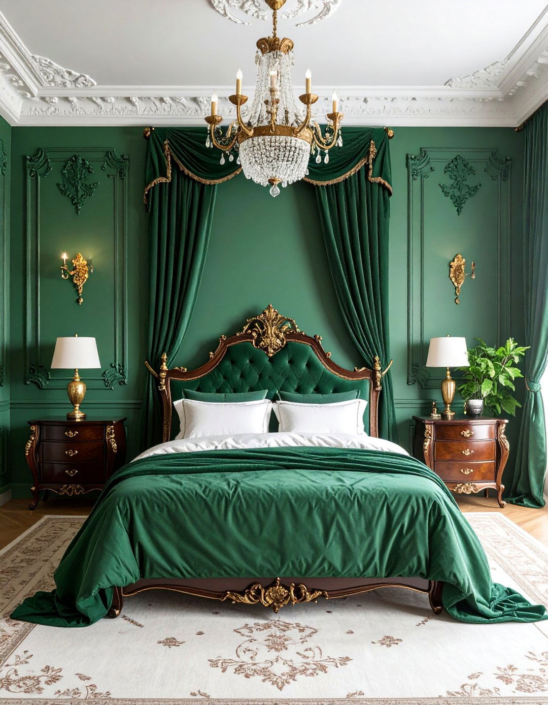 Forest Green Victorian Bedroom - 25 Forest Green Bedroom Ideas