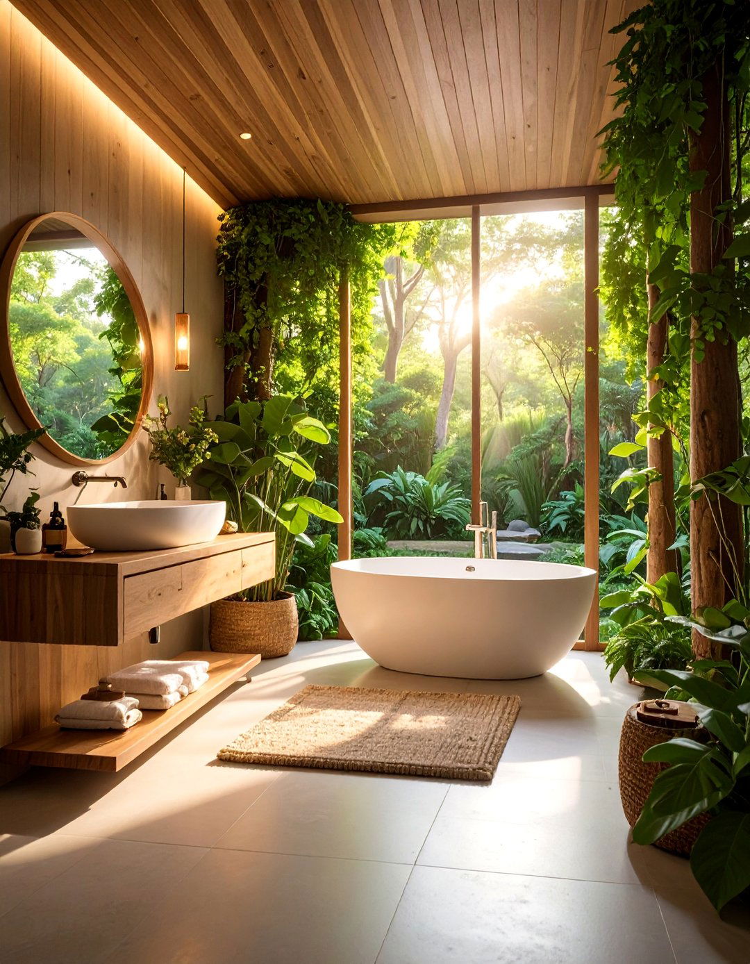 Forest Photography with Woodland Scenes - 25 Bathroom Art Ideas