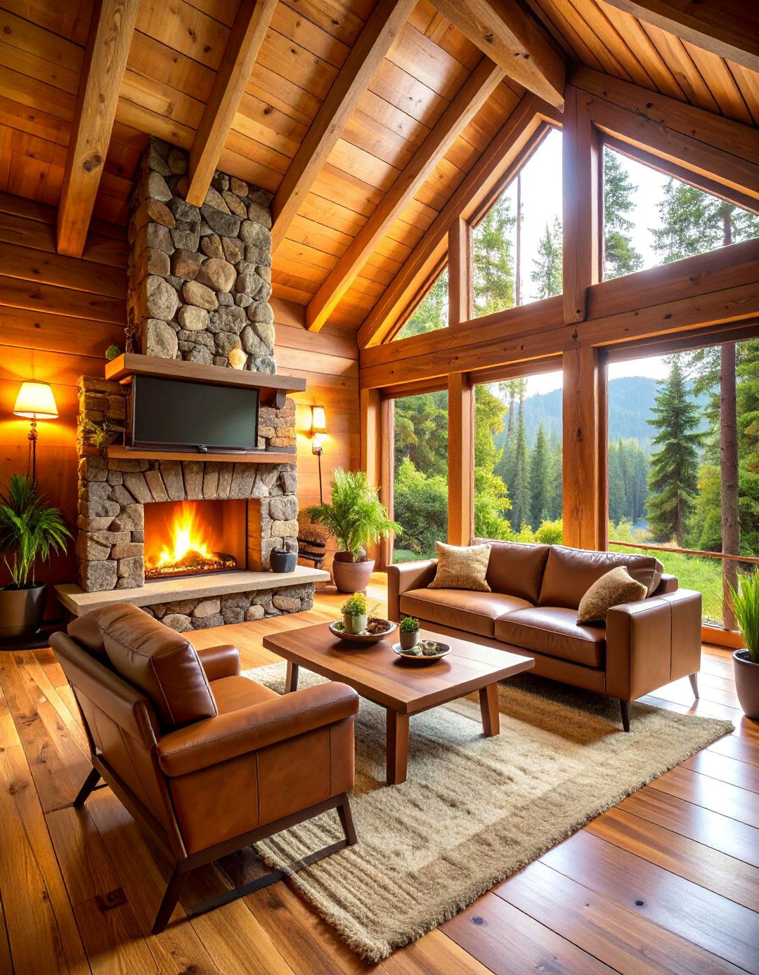 Forest Retreat Gaming Cabin - 25 Video Game Room Ideas