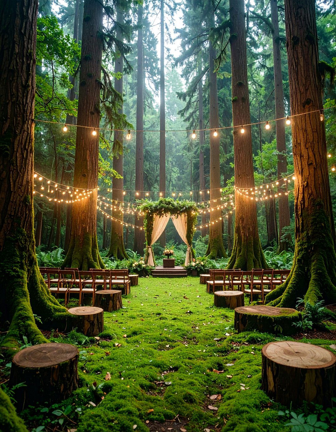 Forest Wedding Ceremony with Woodland Magic - 25 Wedding Ceremony Ideas