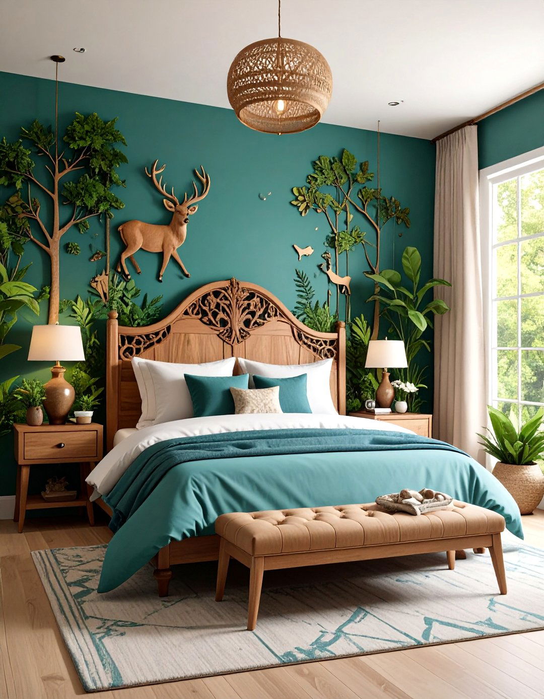 Forest Wildlife Bedroom with Animal Inspired Decor - 25 Forest Themed Bedroom Ideas