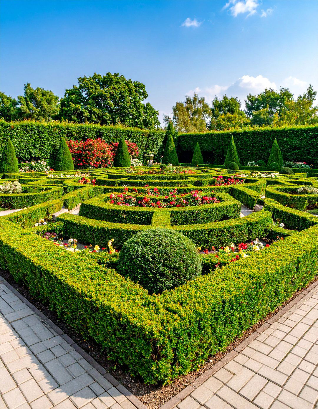 Formal Geometric Parterre - 25 Small Front Yard Landscaping Ideas