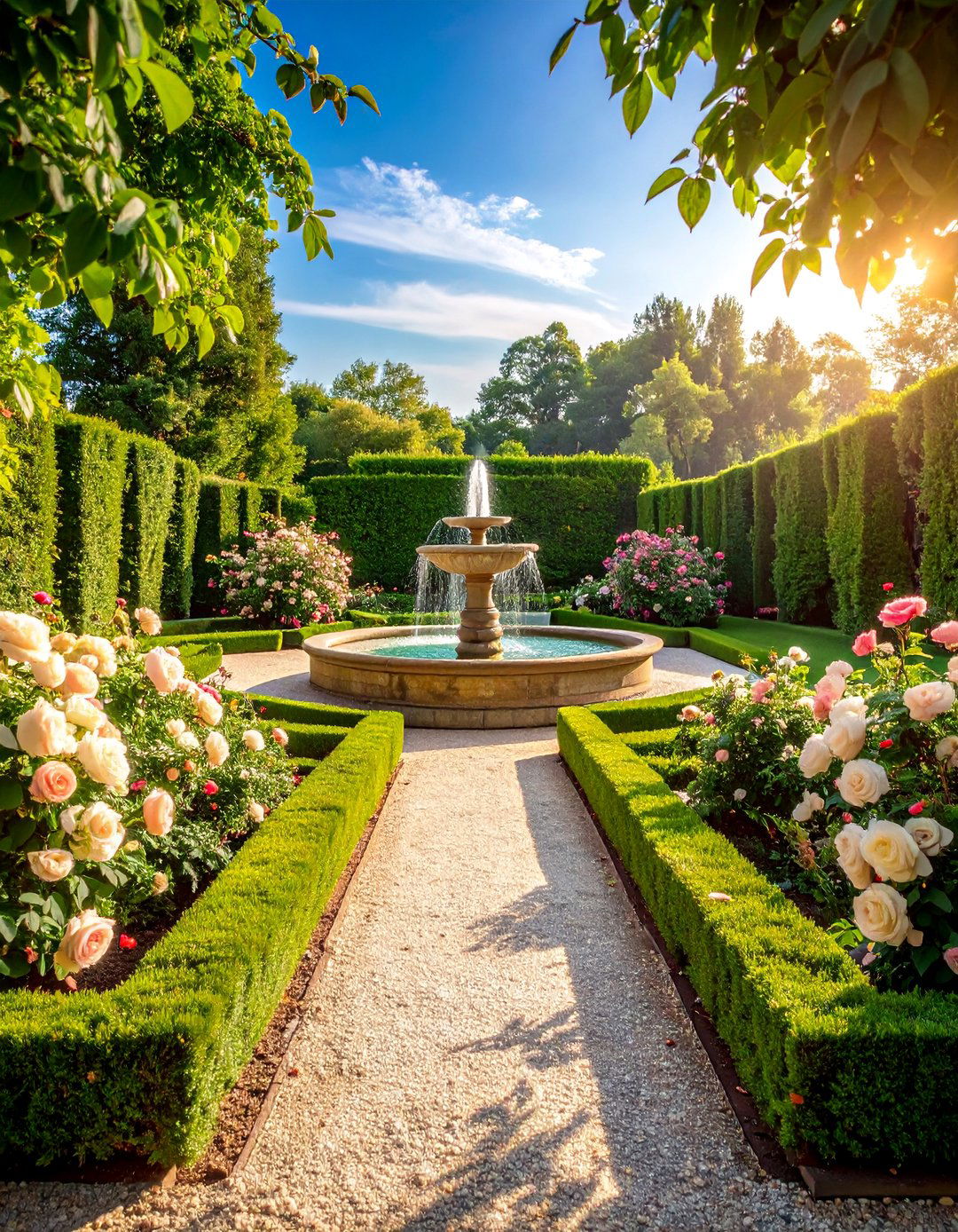 Formal Parterre Rose Garden - 25 Rose Garden Ideas