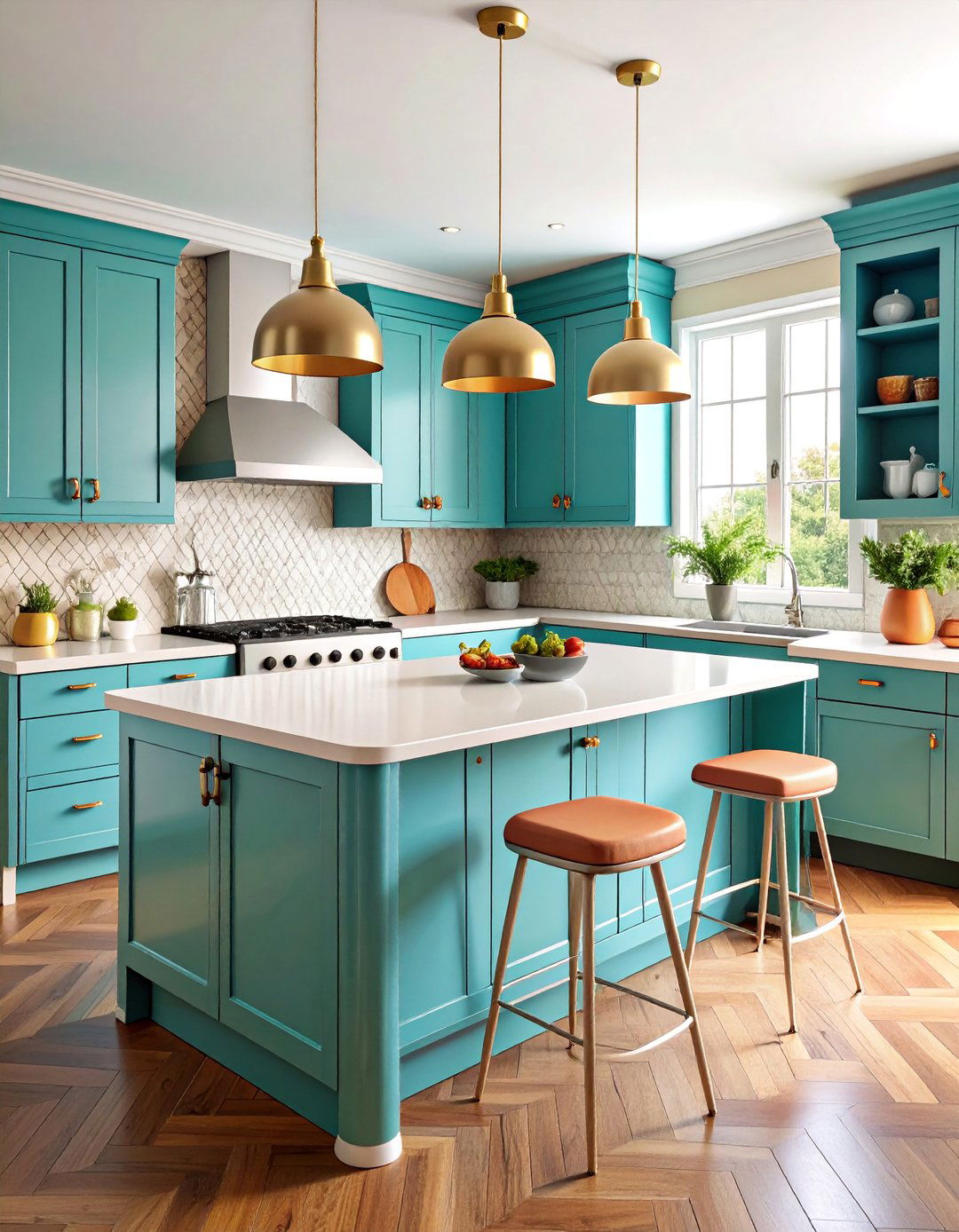 Formica Boomerang Countertop Kitchen - 25 Retro Kitchen Ideas