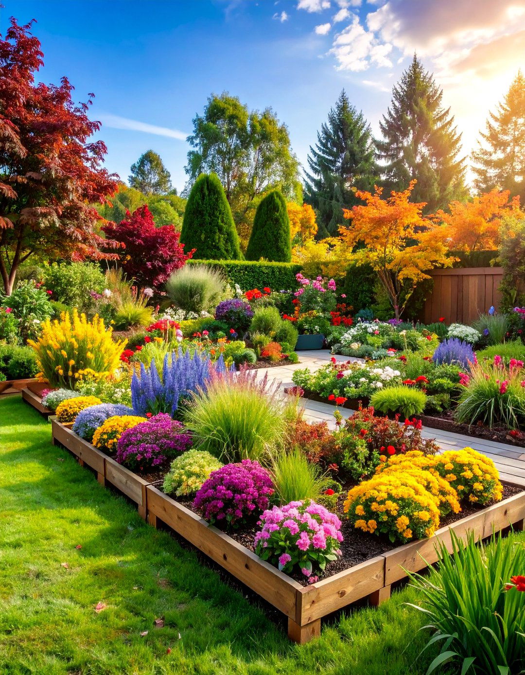 Four Season Interest Pallet Garden - 25 Vertical Pallet Garden Ideas