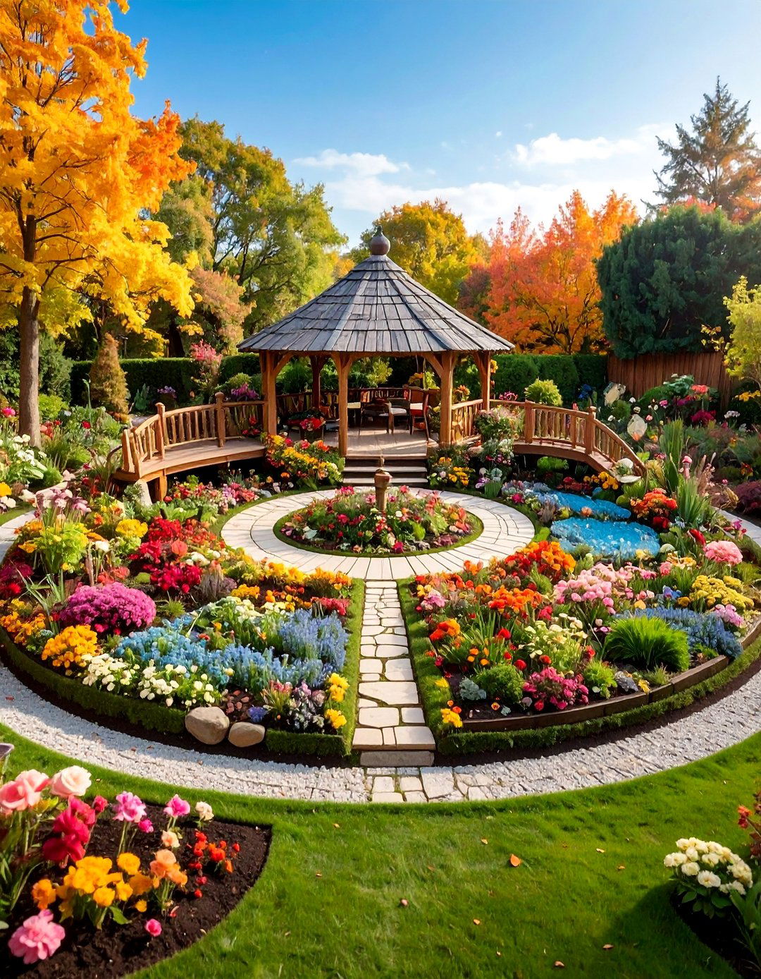 Four Seasons Fairy Garden Display - 25 Large Fairy Garden Ideas