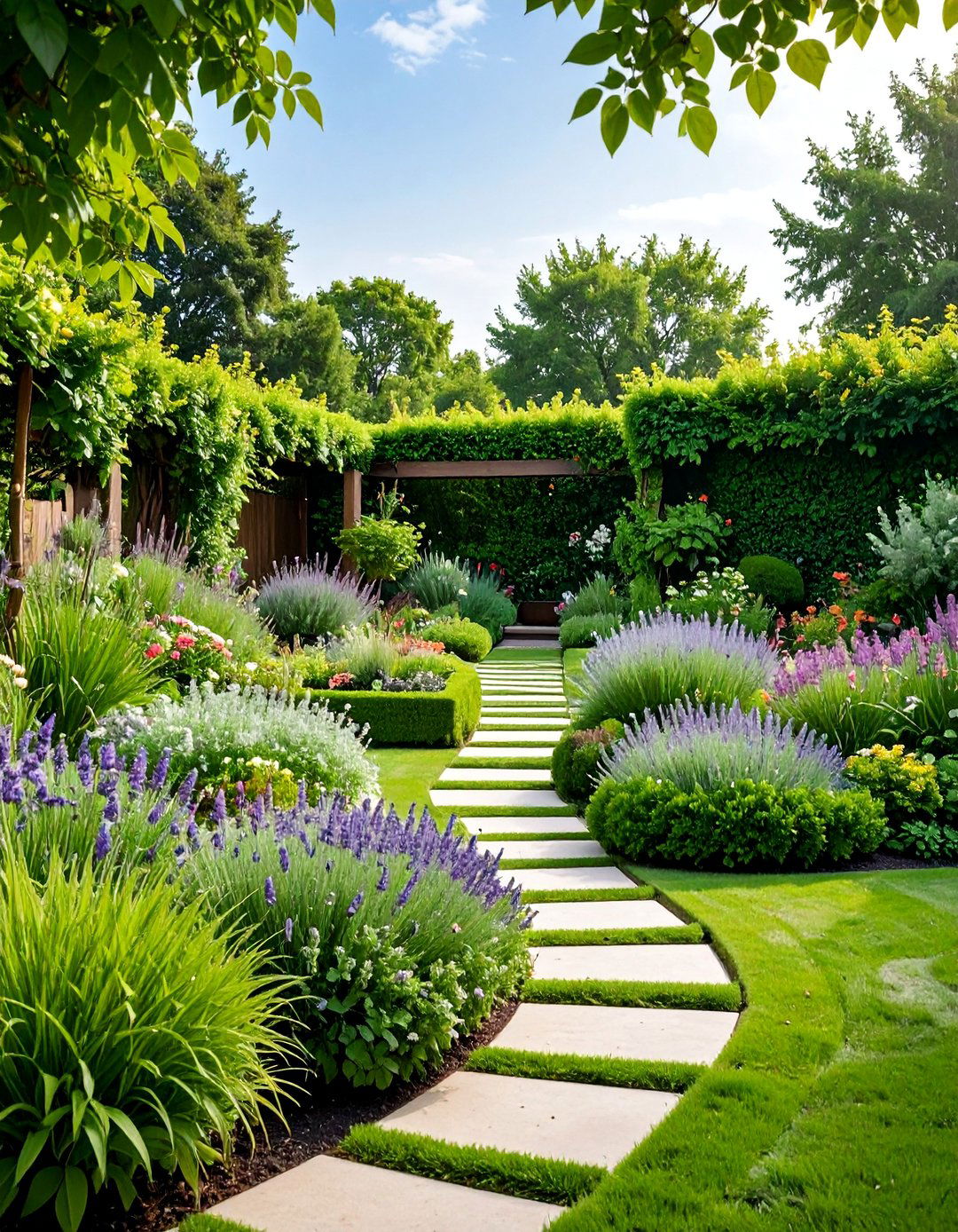 Fragrance Focused Parterre with Aromatic Plants - 25 Parterre Garden Ideas