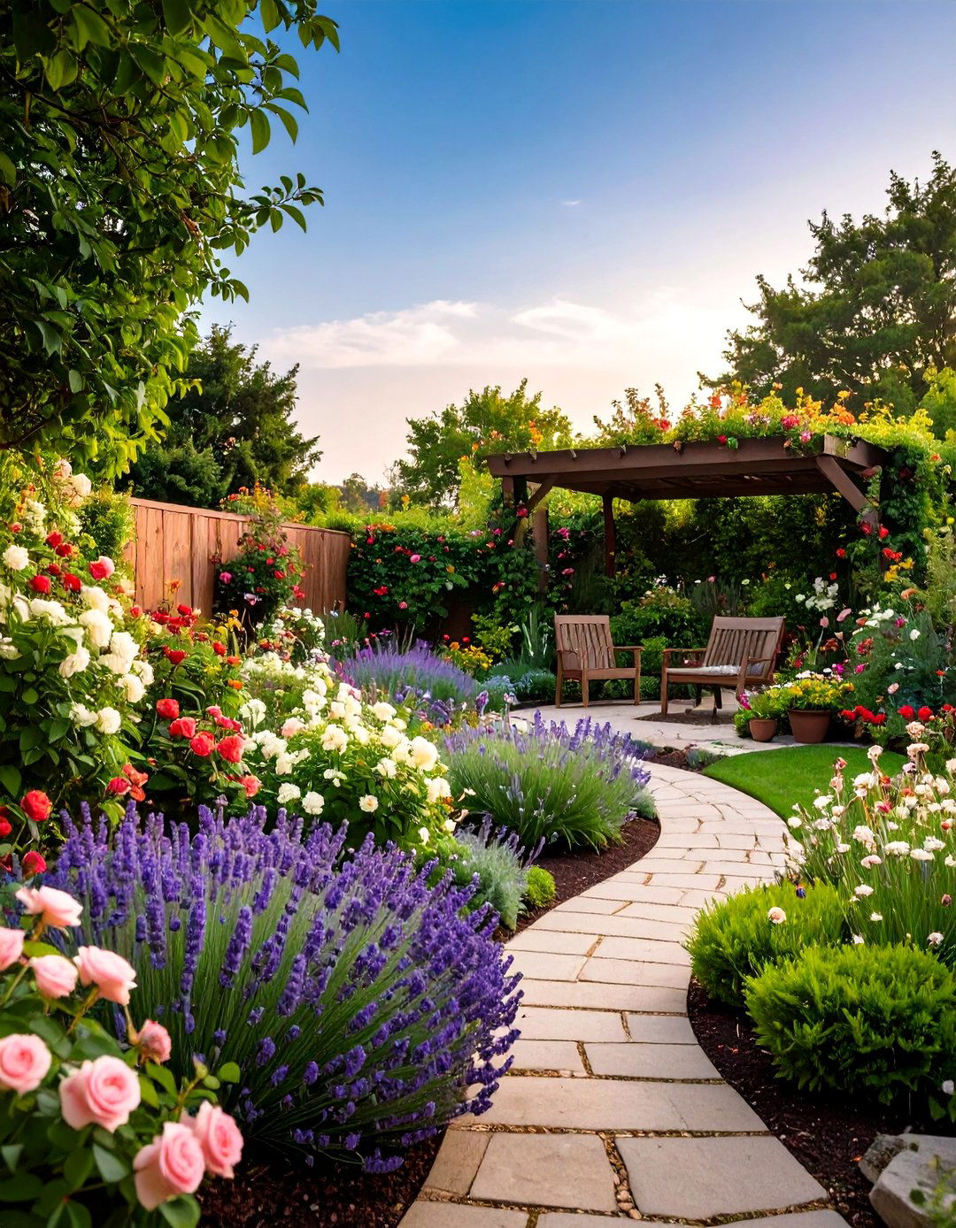 Fragrance Garden Sanctuary - 25 Small Front Yard Landscaping Ideas