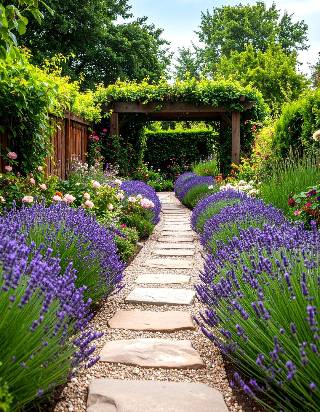 Fragrant Cottage Garden with Scented Pathways - 25 Cottage Garden Ideas