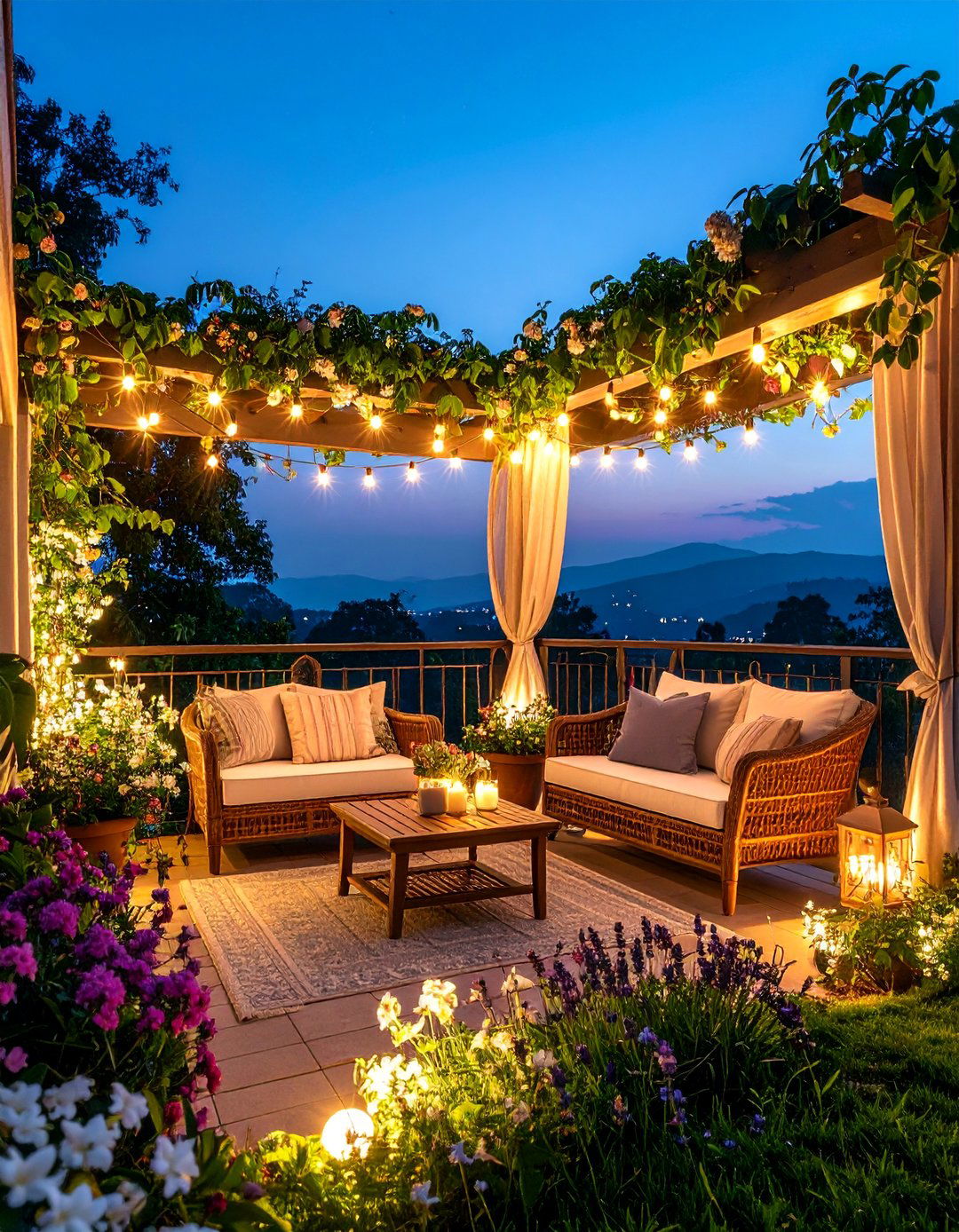 Fragrant Evening Garden - 25 Green Balcony Ideas