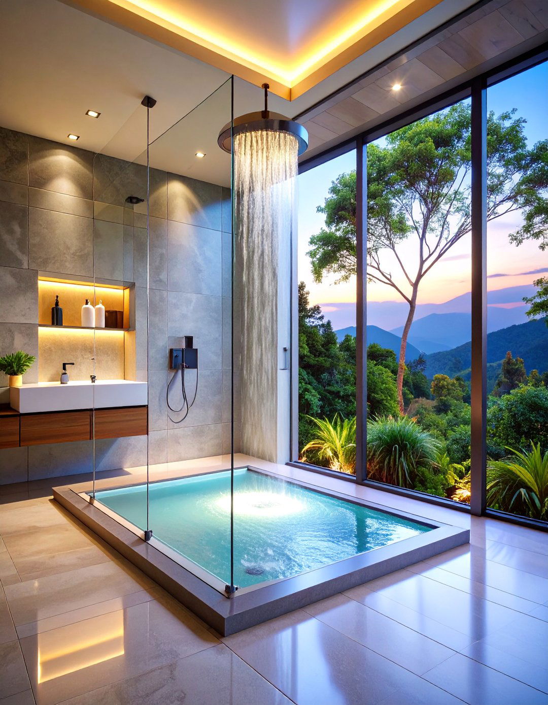 Frameless Glass Walk In Shower - 25 Minimalist Bathroom Ideas