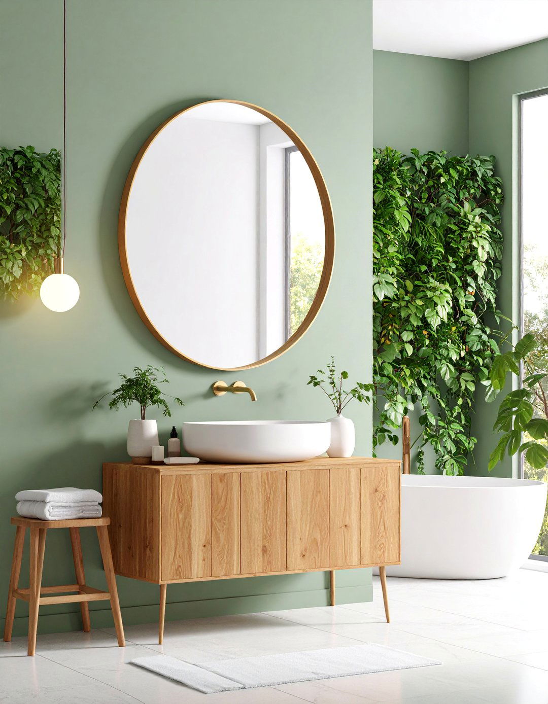 Frameless Mirror with Clean Minimalist Lines - 25 Bathroom Mirror Ideas