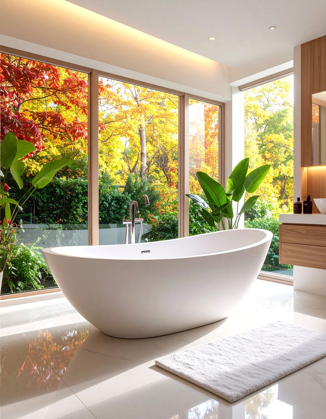Freestanding Soaking Tub Sanctuary - 25 Modern Bathroom Ideas