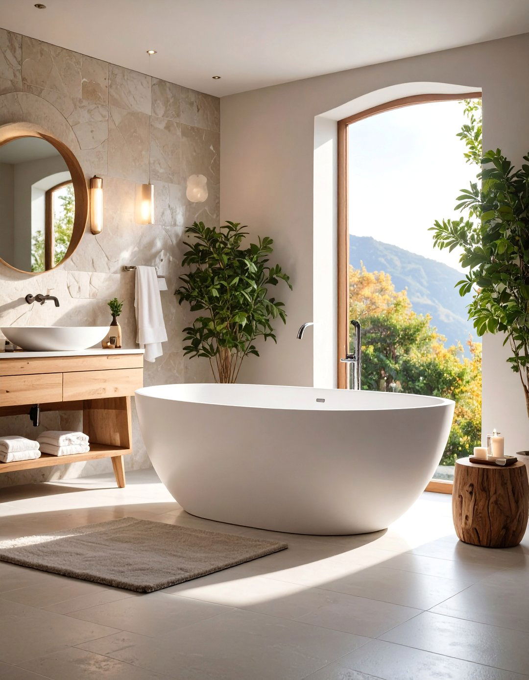 Freestanding Tub Zen Focal Point - 25 Zen Bathroom Ideas