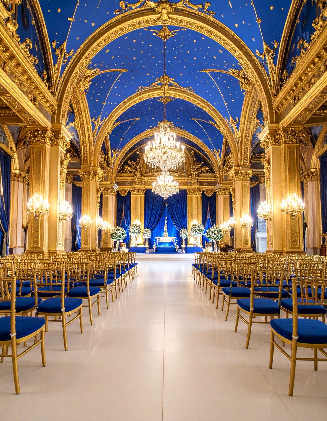 French Blue Parisian Romance Theme - 25 Blue Wedding Theme Ideas