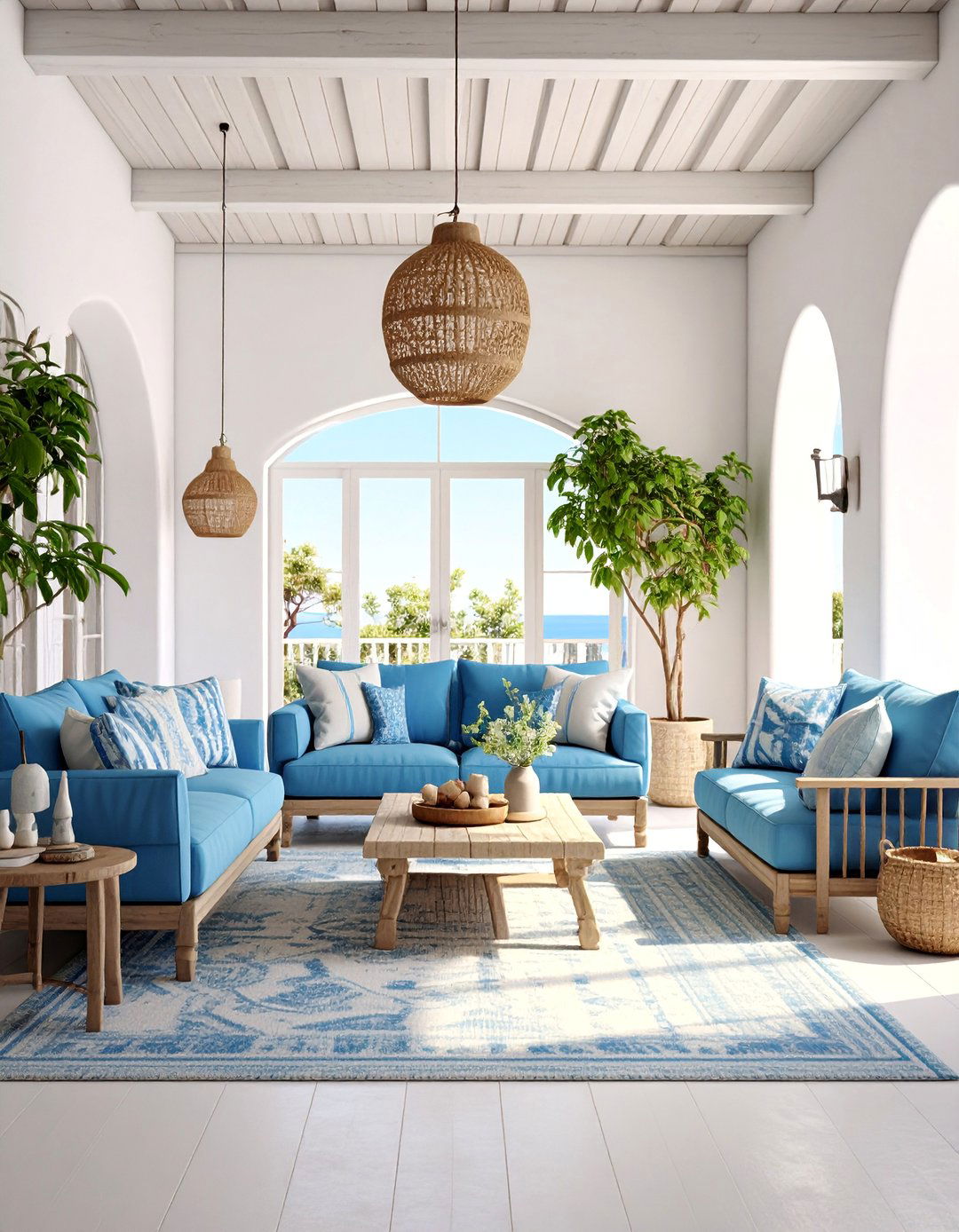 French Coastal Mediterranean Breezeway - 25 French Interior Design Ideas