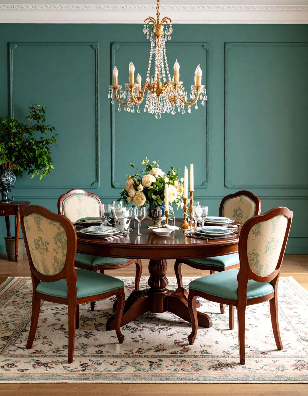 French Colonial Dining Room with Creole Elegance - 25 Colonial Dining Room Ideas