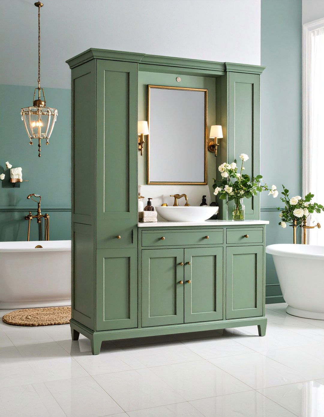 French Country Bathroom Armoire Cabinet - 25 Bathroom Cabinet Ideas