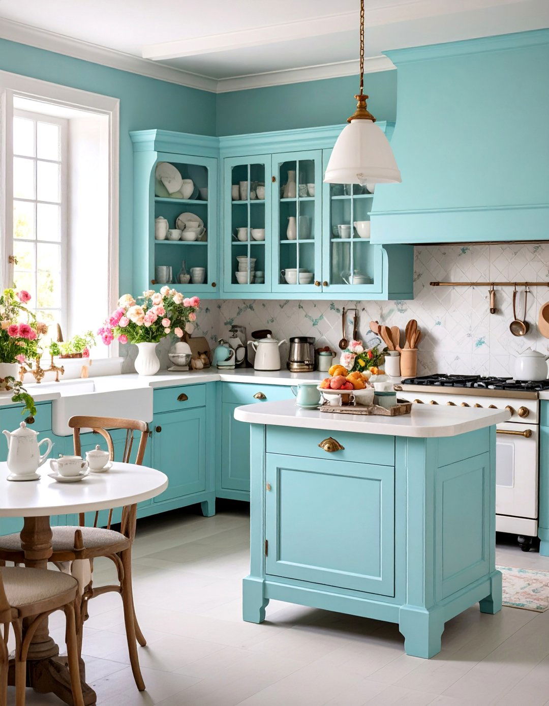 French Country Coffee Station with Elegant Provincial Details - 25 Coffee Station Ideas