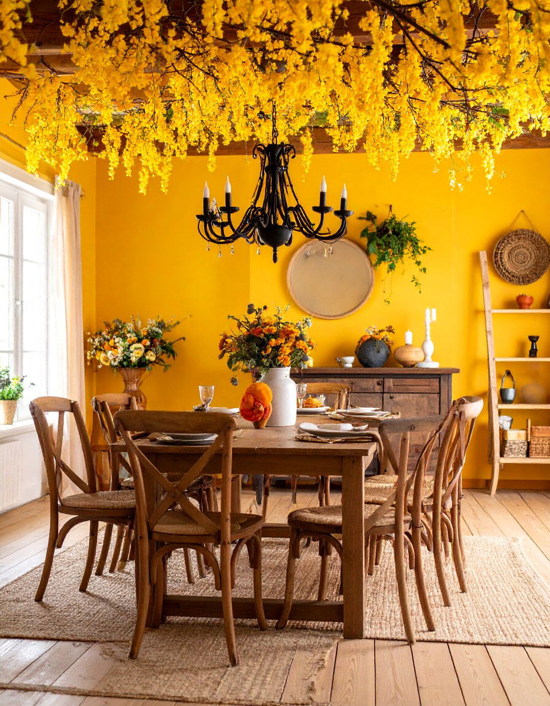 French Country Cottage Dining Room with Provincial Details - 25 cottage dining room ideas