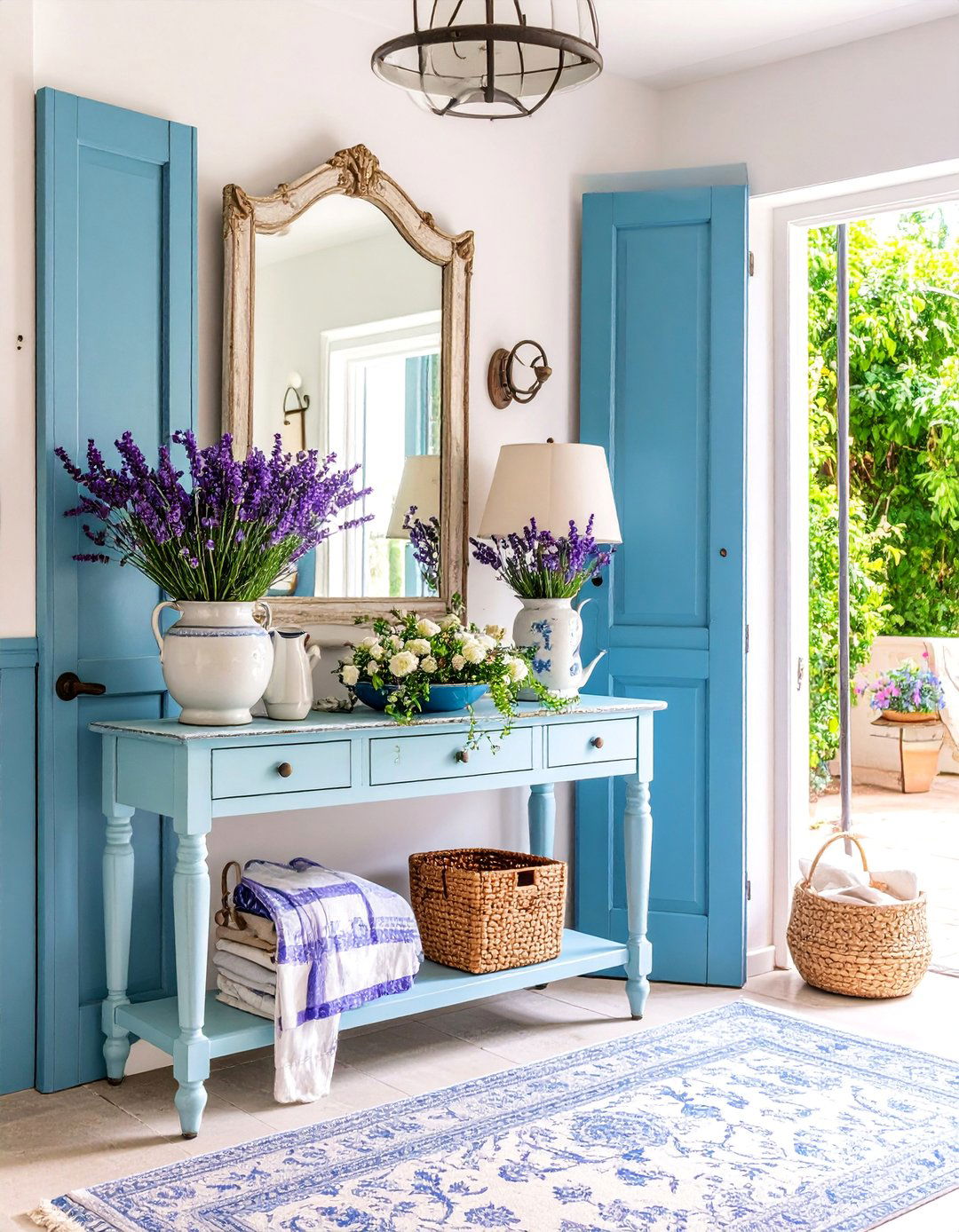 French Country Entryway Table with Provincial Charm - 25 entryway table decor ideas