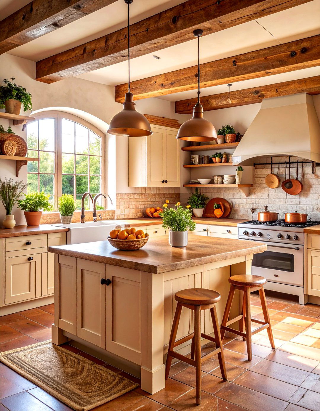French Country Kitchen Farmhouse Warmth