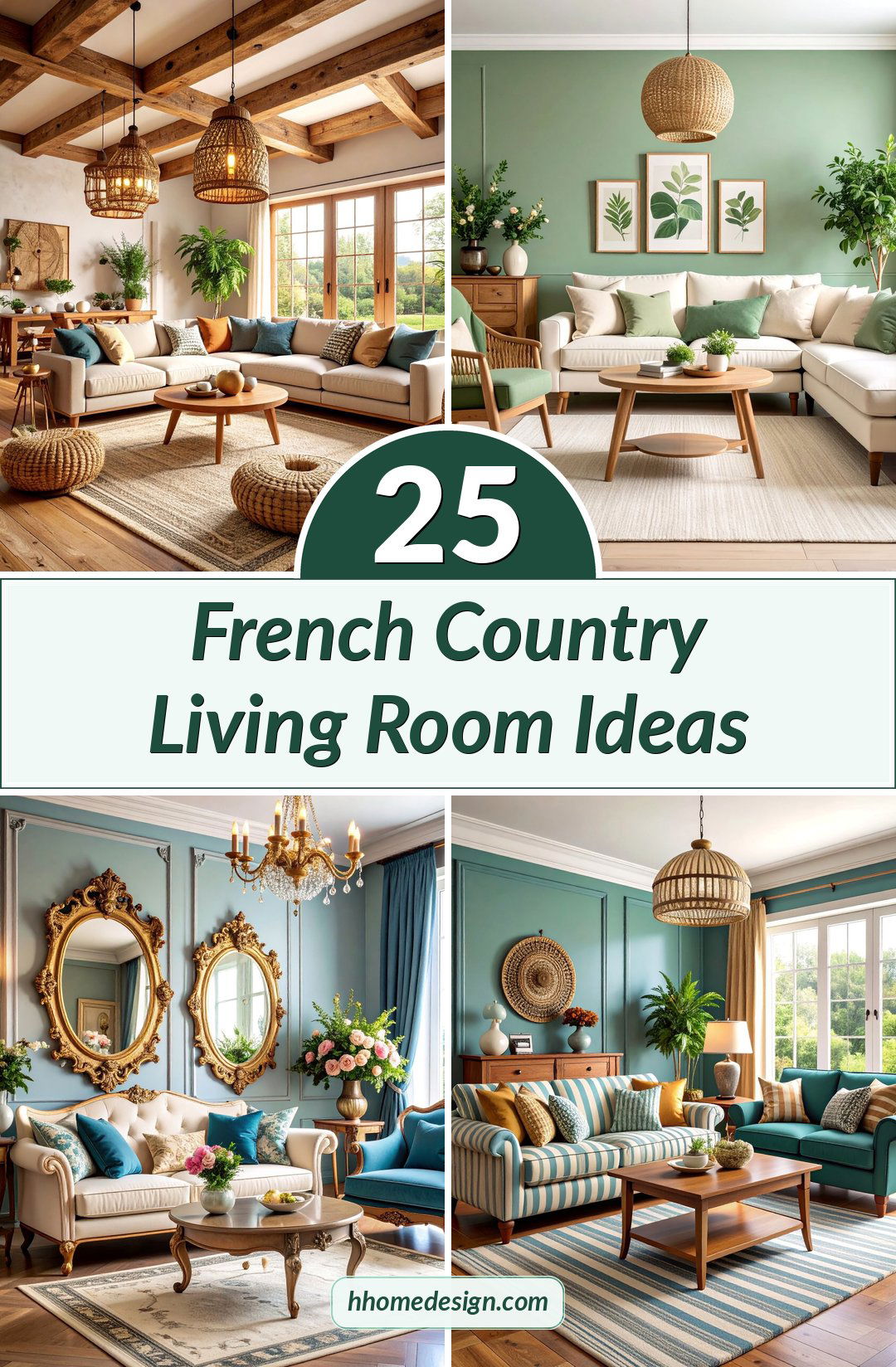 25 French Country Living Room Ideas