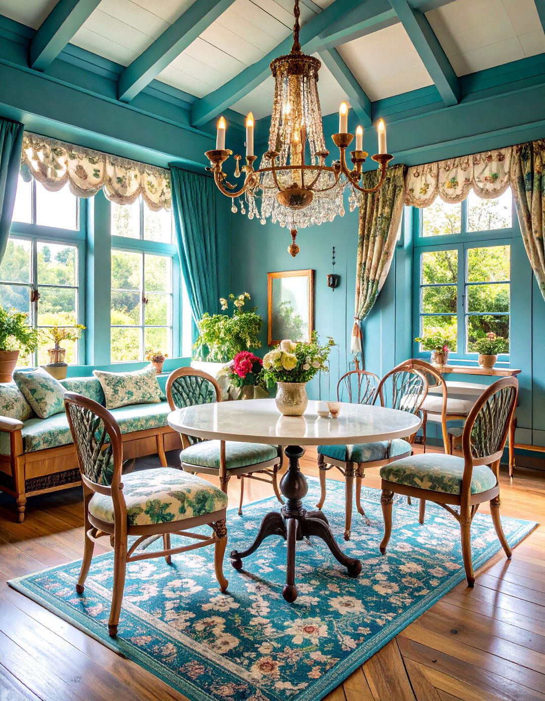 French Country She Shed Cafe - 25 She Shed Interior Ideas