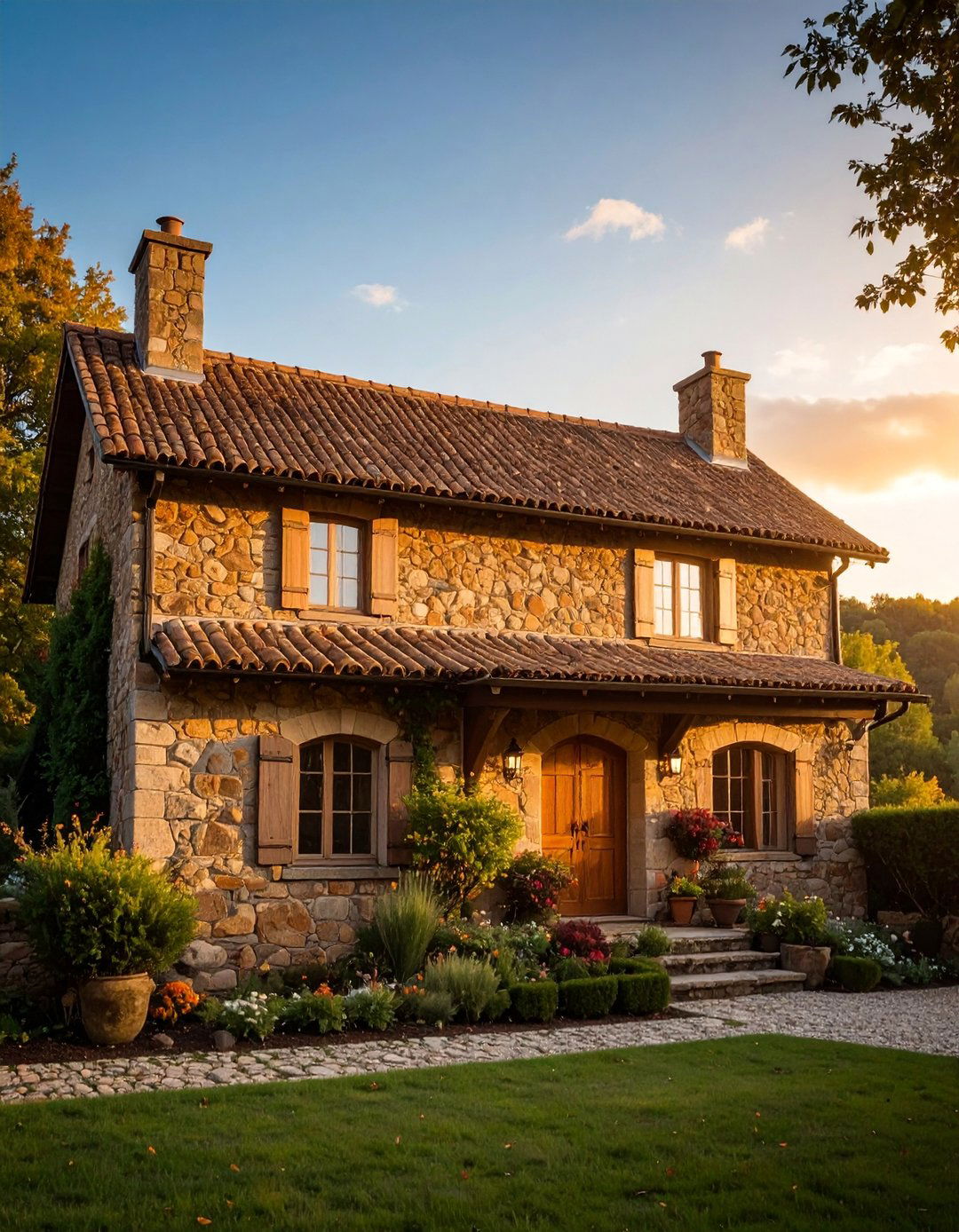 French Country with Natural Materials - 25 Aesthetic House Exterior Ideas