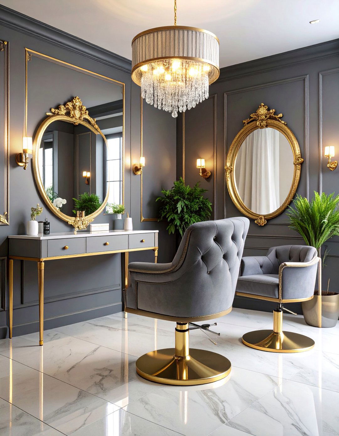 French Parisian Chic Lash Salon - 25 Lash Room Ideas