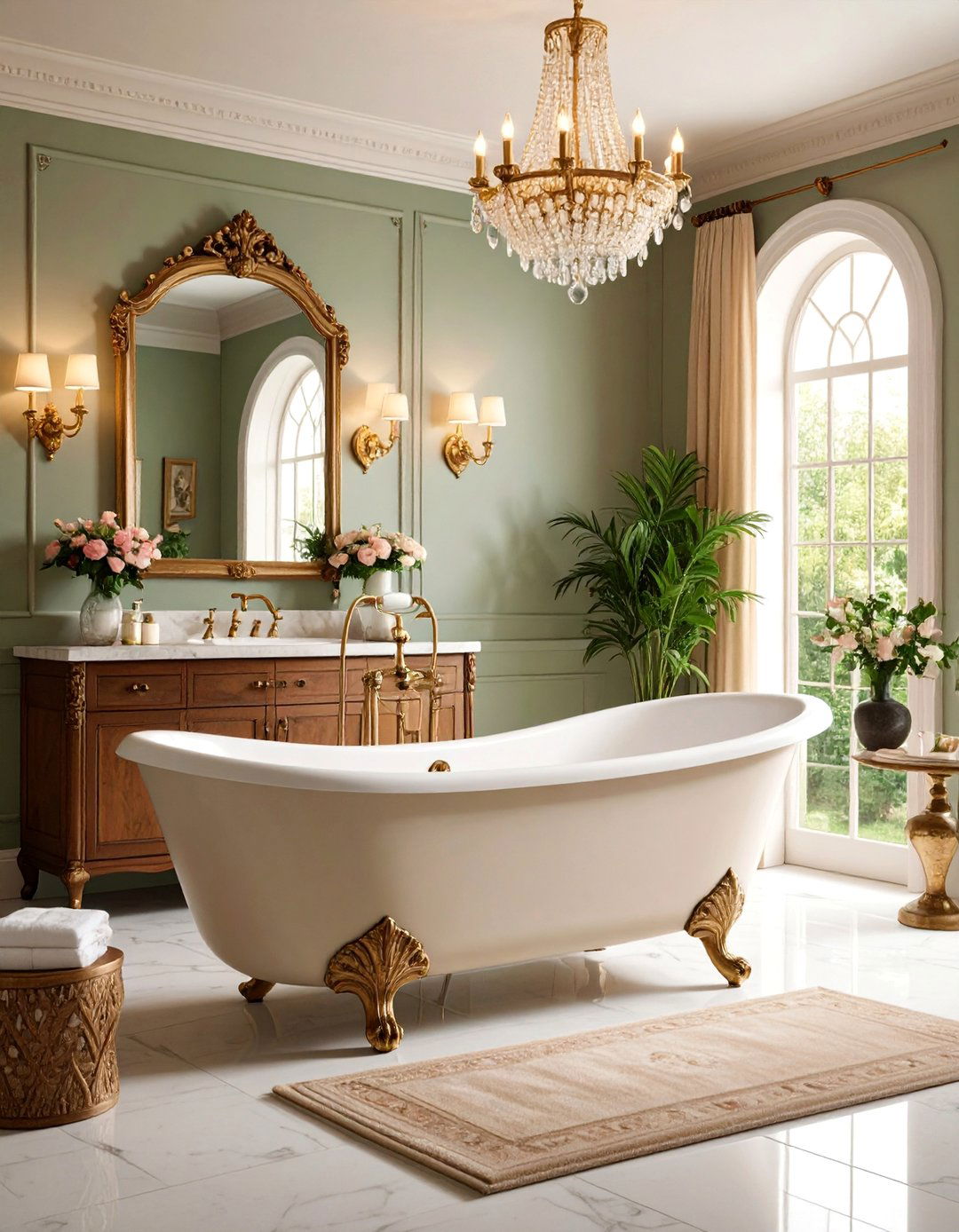 French Provincial Bathroom - 25 Cozy Bathroom Ideas