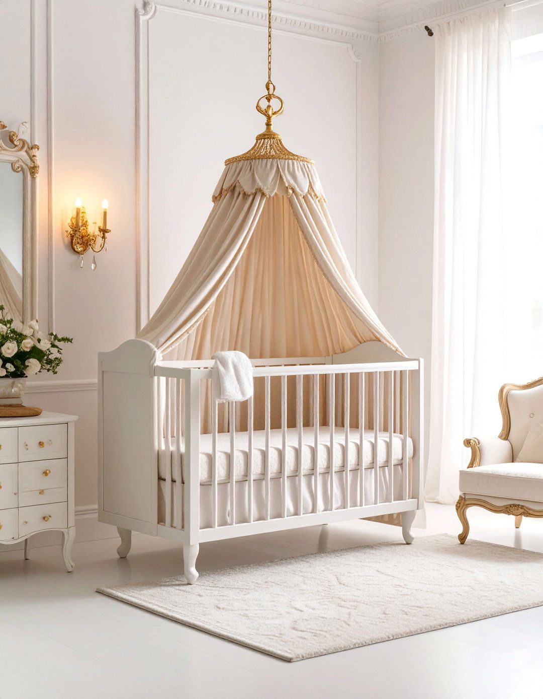 French Provincial Princess Charm - 25 Princess Nursery Ideas