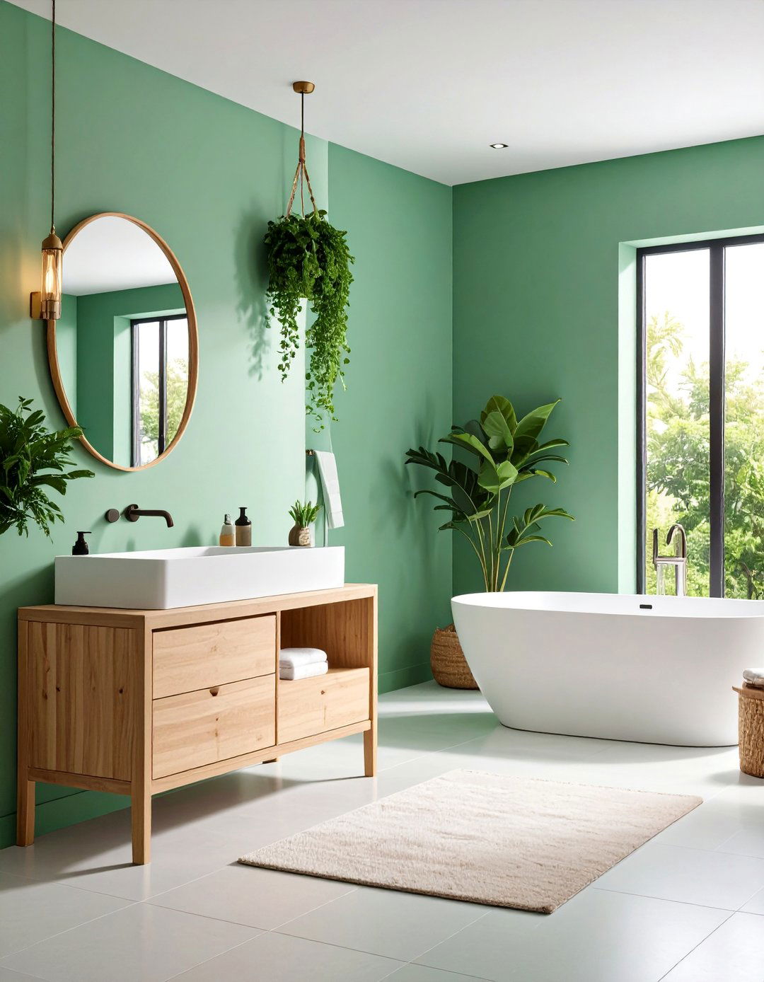 Fresh Mint Green Bathroom - 25 Monochromatic Color Schemes for Rooms