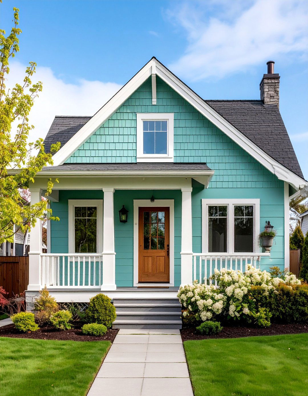 Fresh Mint Green Modernity - 25 Exterior House Colors & Inspiration