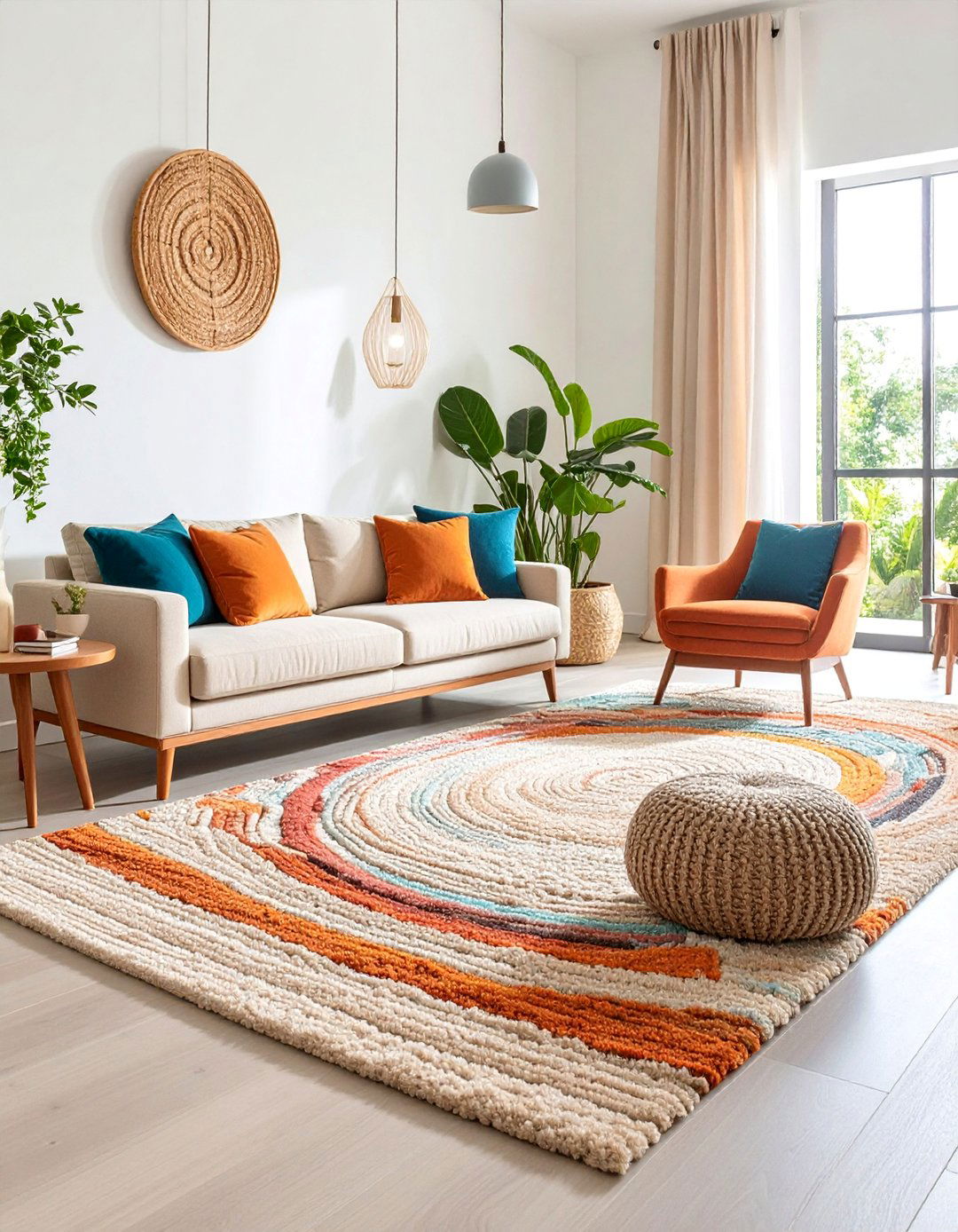 Frieze Twist Texture Modern Style Carpet - 25 Living Room Carpet Ideas