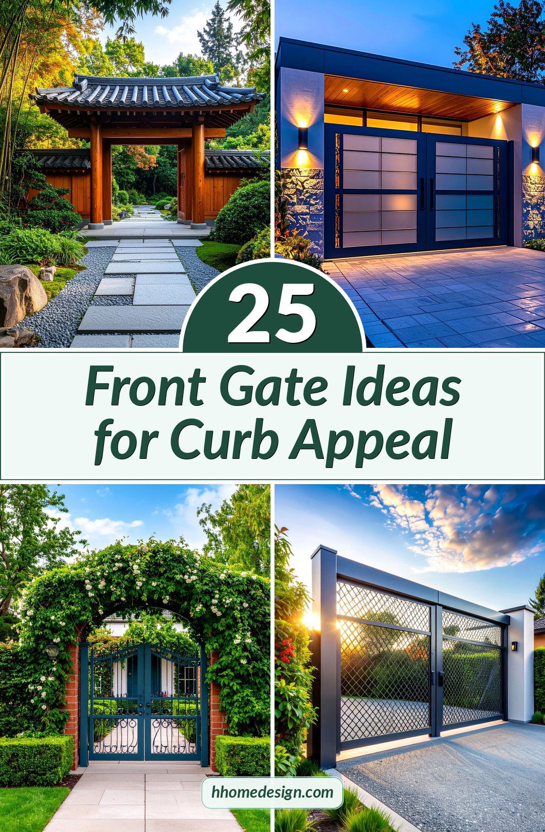 25 Front Gate Ideas for Curb Appeal