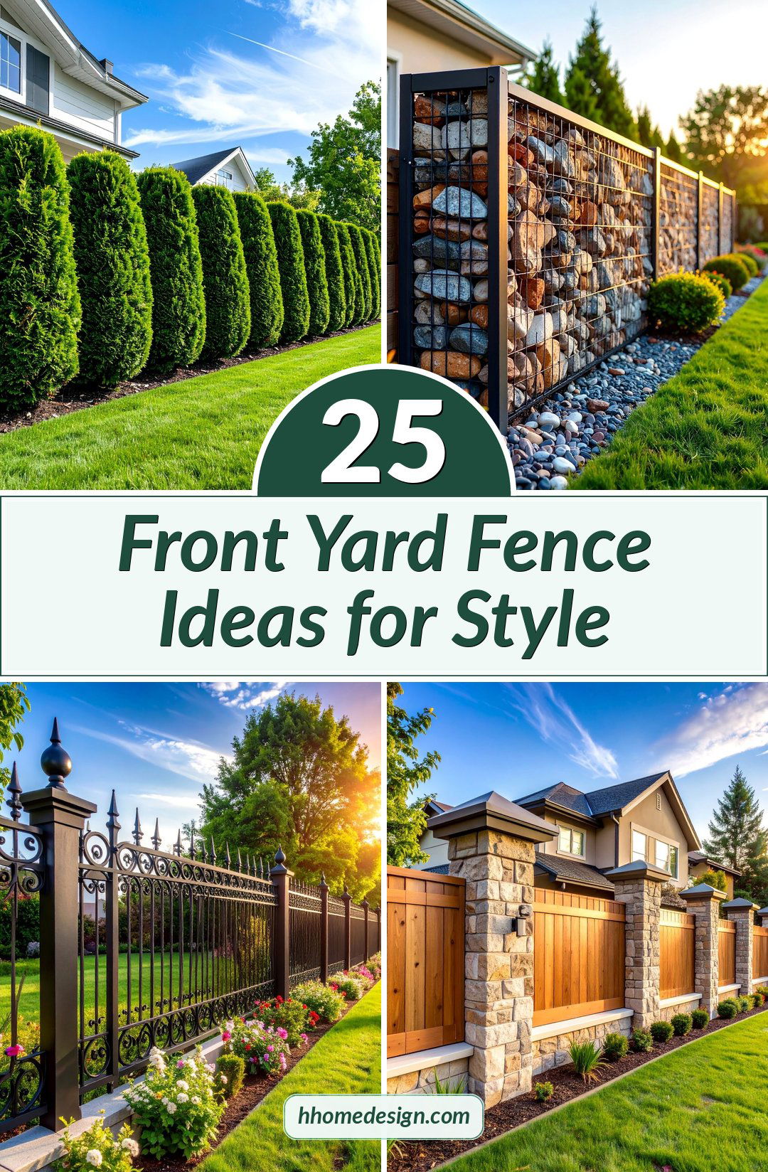 25 Front Yard Fence Ideas for Style