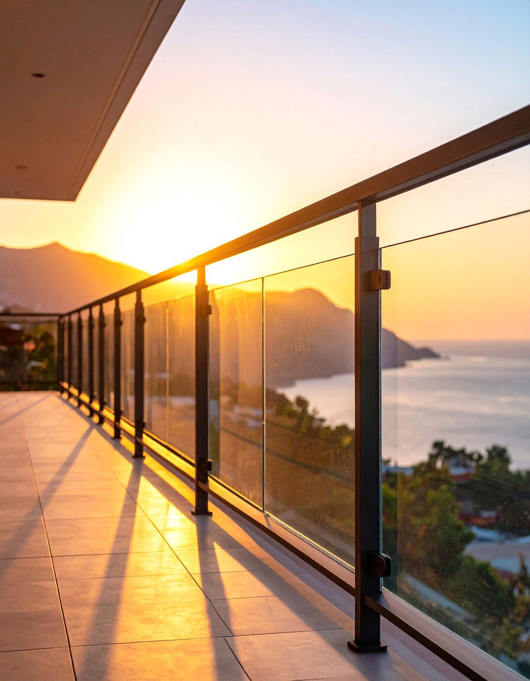 Frosted Glass Balcony Railing for Enhanced Privacy - 25 Balcony Railing Design Ideas