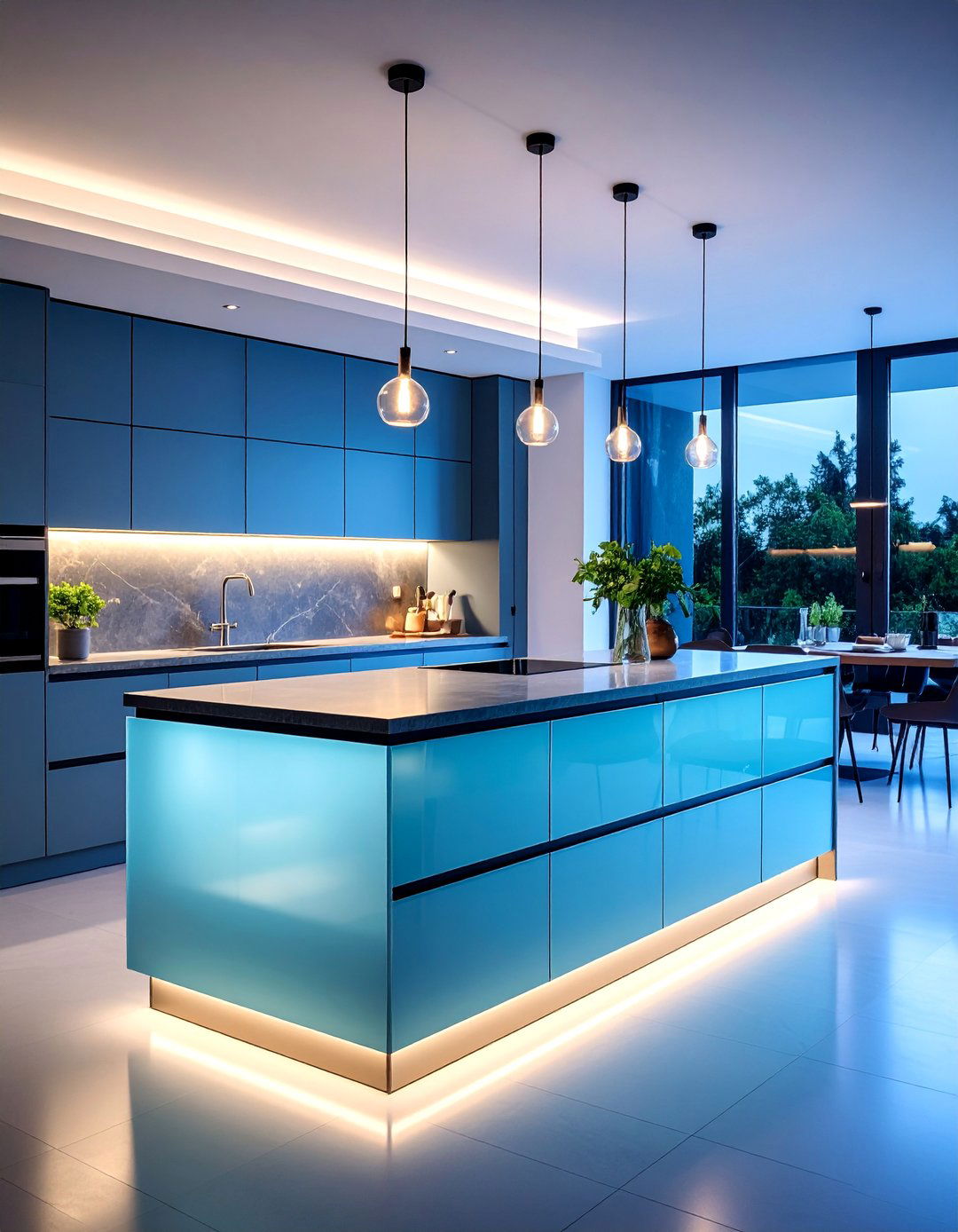 Frosted Glass Modern Kitchen Islands - 25 Modern Style Glass Kitchen Cabinets