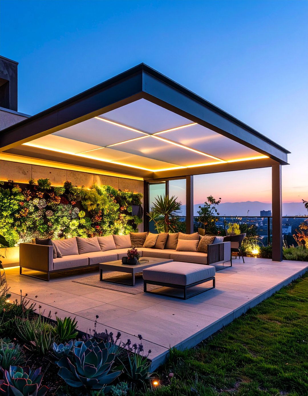 Frosted Polyglass Pergola Roof - 25 Pergola Roof Ideas