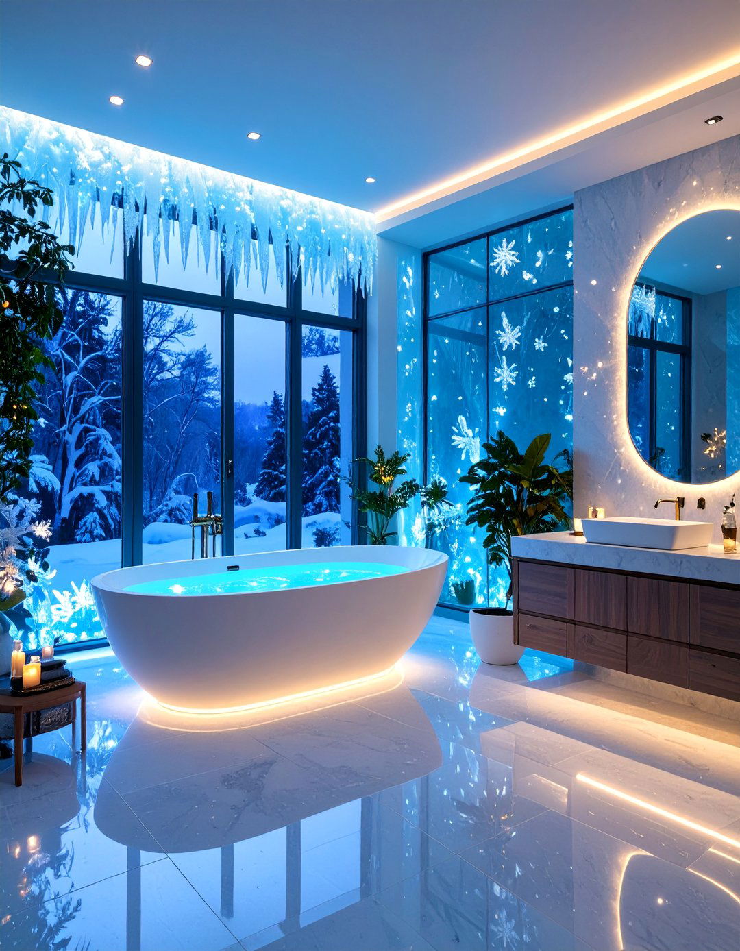 Frozen Ice Palace Bathroom - 25 Disney Bathroom Ideas