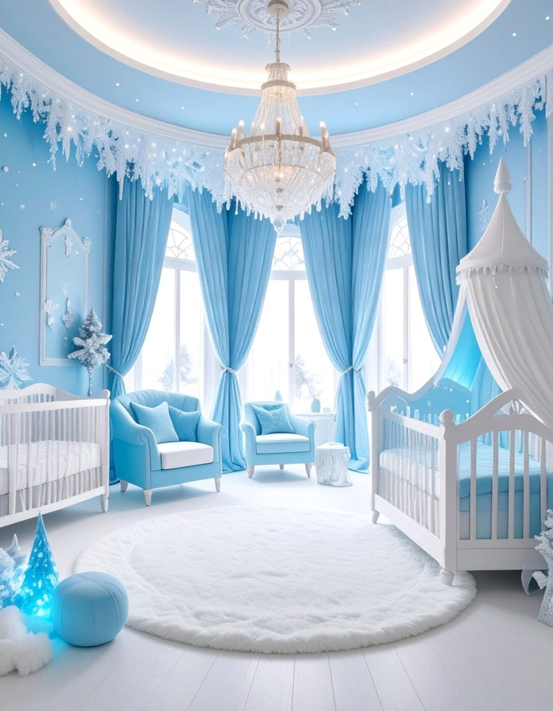 Frozen Winter Wonderland Nursery - 25 Disney Nursery Ideas