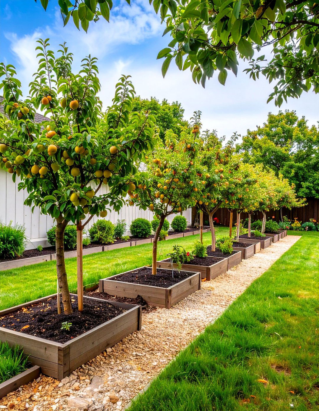 Fruit Orchard Backyard Design - 25 Tree Landscaping Ideas